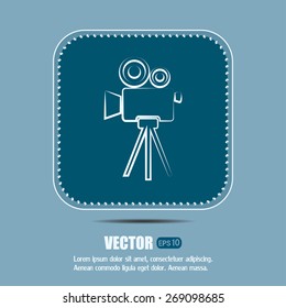 Vector icon camcorder