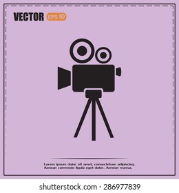 Vector icon camcorder
