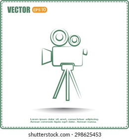 Vector icon camcorder