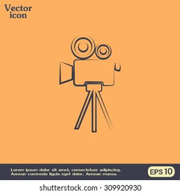 Vector icon camcorder
