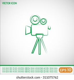 Vector icon camcorder