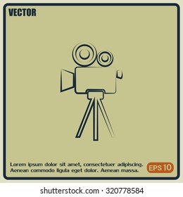 Vector icon camcorder