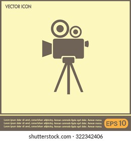 Vector icon camcorder