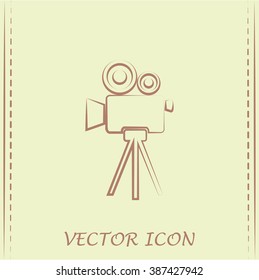 Vector icon camcorder