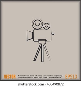 Vector icon camcorder