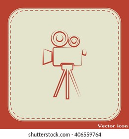 Vector icon camcorder