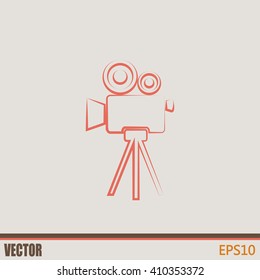 Vector icon camcorder