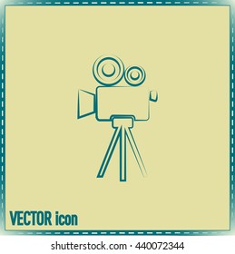 Vector icon camcorder