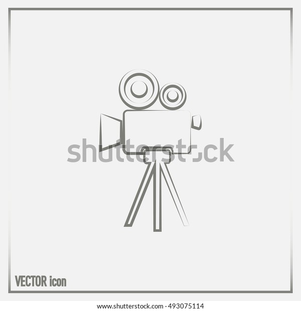 Vector icon\
camcorder