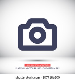 Vector icon camera 10 EPS
