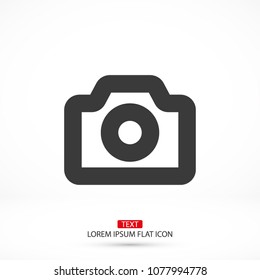 Vector icon camera 10 EPS