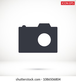 Vector icon camera 10 EPS