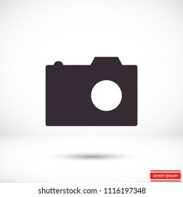 Vector icon camera 10 EPS