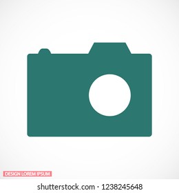 Vector icon camera 10 EPS