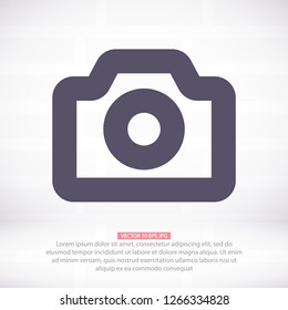 Vector icon camera 10 EPS