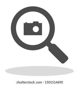 Vector icon camera 10 EPS . Lorem Ipsum Illustration design