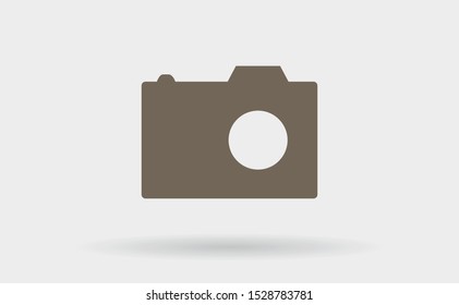 Vector icon camera 10 EPS . Lorem Ipsum Illustration design