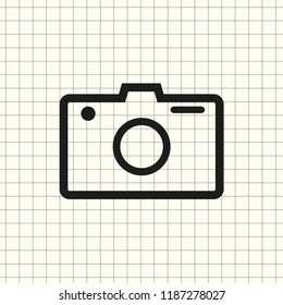 Vector icon camera