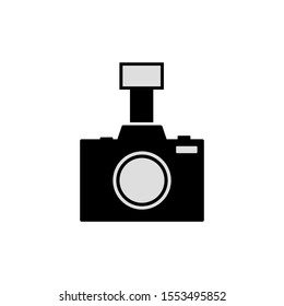 Vector icon of a camera. Digital camera symbol