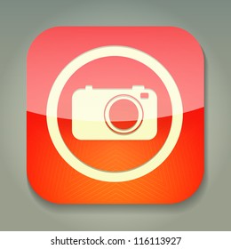 a vector icon with camera inside