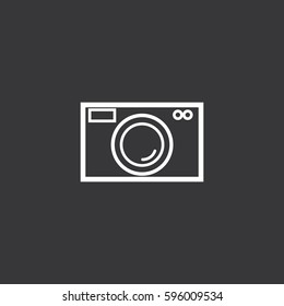 Vector icon camera. Camera logo. 