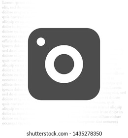 vector icon camera . Lorem Ipsum Illustration design
