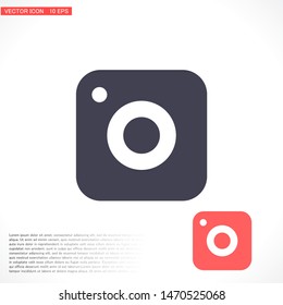 vector icon camera . Lorem Ipsum Illustration design
