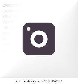 vector icon camera . Lorem Ipsum Illustration design