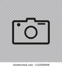Vector icon camera on a transparent background
