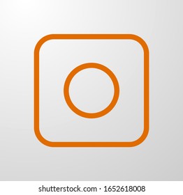 vector icon of camera. Simple illustration for application
