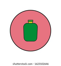 vector icon, camping canteen front view