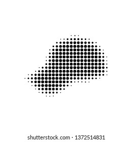 Vector icon cap Halftone effect