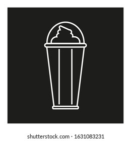 vector icon of cappuccino coffee 