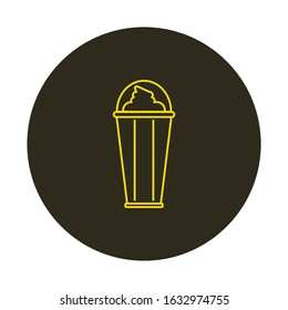 vector icon of cappuccino coffee 