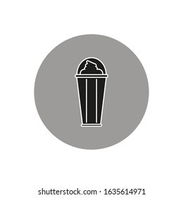 vector icon of cappuccino coffee 