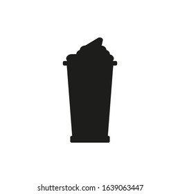vector icon of cappuccino coffee 