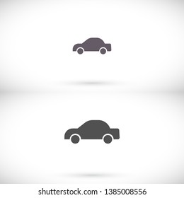 Vector icon car 10 EPS . Lorem Ipsum Illustration design