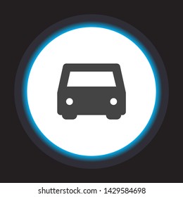 Vector icon car 10 EPS . Lorem Ipsum Illustration design
