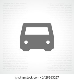 Vector icon car 10 EPS . Lorem Ipsum Illustration design