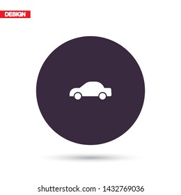 Vector icon car 10 EPS . Lorem Ipsum Illustration design