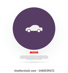 Vector icon car 10 EPS . Lorem Ipsum Illustration design