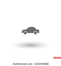 Vector icon car 10 EPS . Lorem Ipsum Illustration design