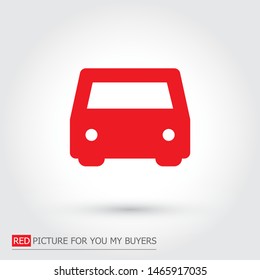 Vector icon car 10 EPS . Lorem Ipsum Illustration design