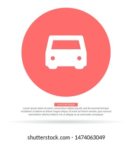 Vector icon car 10 EPS . Lorem Ipsum Illustration design