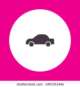 Vector icon car 10 EPS . Lorem Ipsum Illustration design