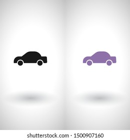 Vector icon car 10 EPS . Lorem Ipsum Illustration design