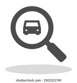 Vector icon car 10 EPS . Lorem Ipsum Illustration design