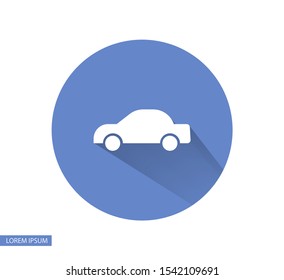 Vector icon car 10 EPS . Lorem Ipsum Illustration design