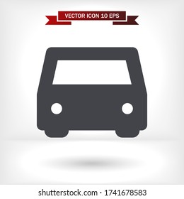 Vector icon car 10 EPS . Lorem Ipsum Illustration design