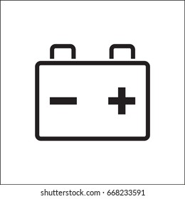 Vector icon car battery
